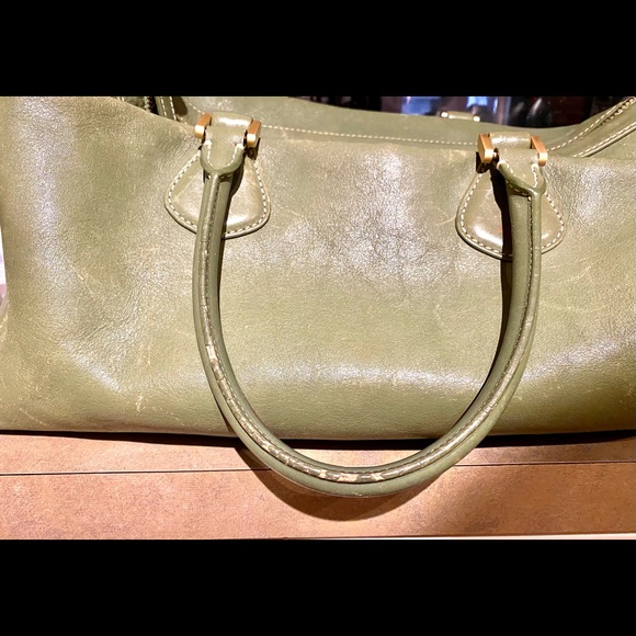 J.CREW retro style green leather purse - Picture 5 of 5
